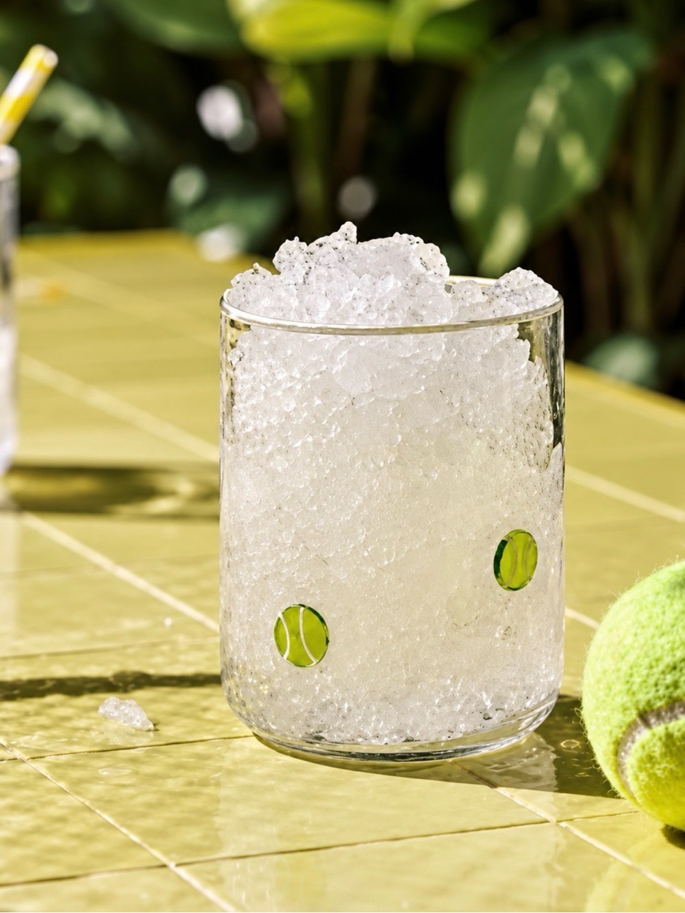 NEW Anthropologie Icon Juice Glass, Tennis Ball 🎾